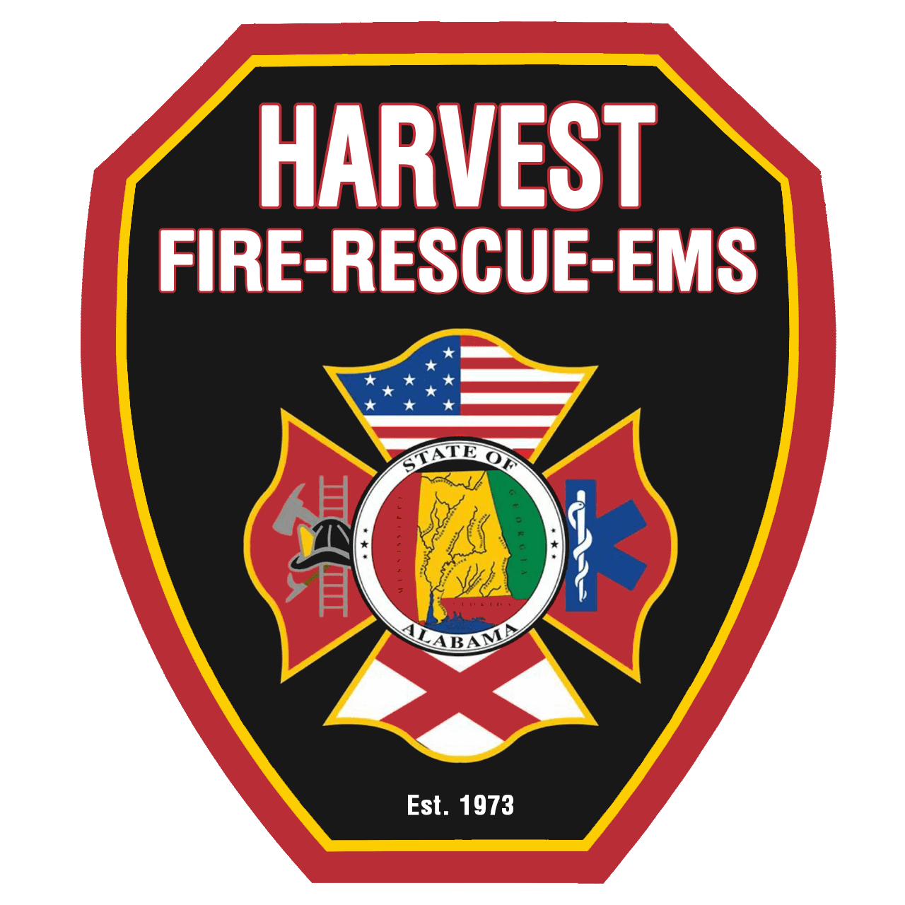 Harvest Volunteer Fire Department logo